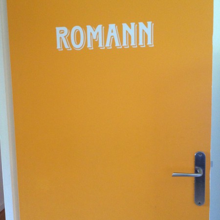 vinyl adhésif sur porte